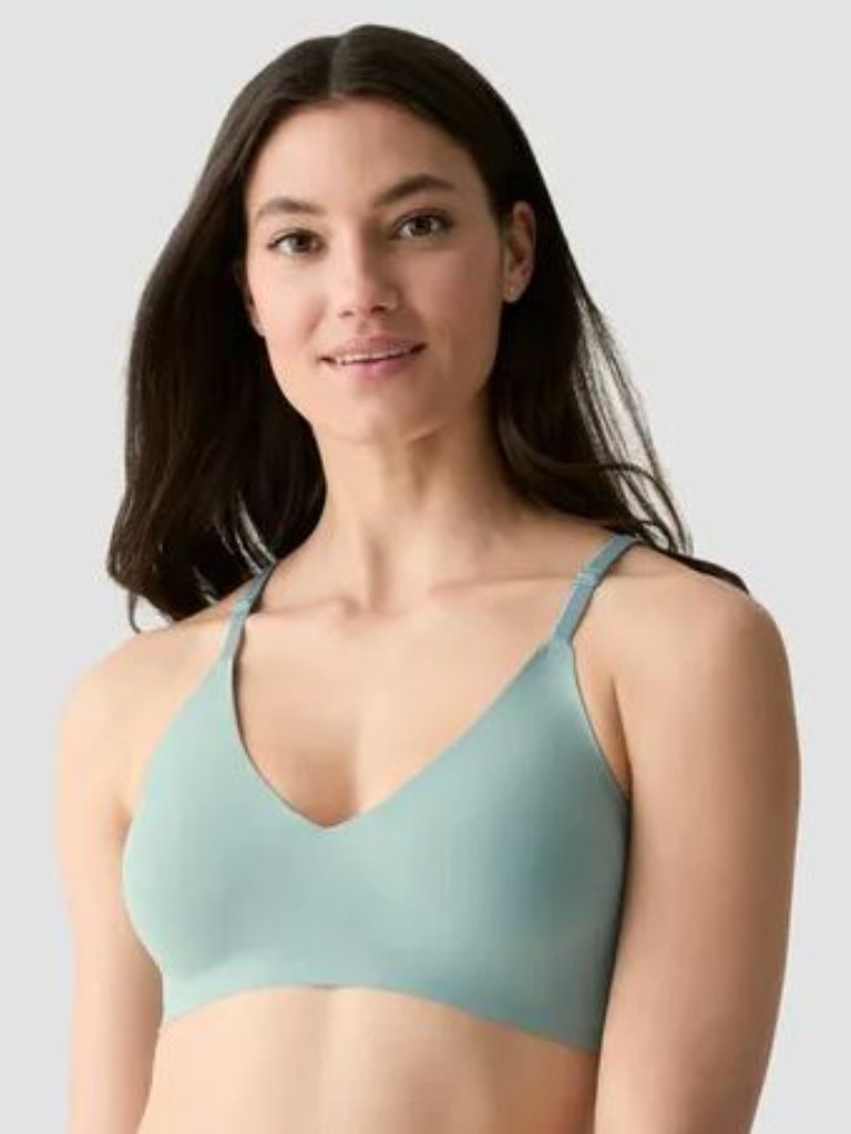 True & Co Blue Green True Evereybody Body Boost Convertible Lace Bra Size L